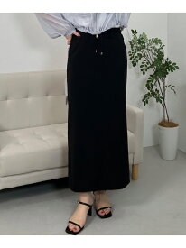 リップルナローSK INGNI イング スカート ロング・マキシスカート ベージュ ブラック イエロー[Rakuten Fashion]