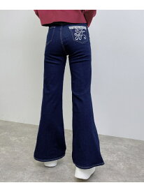 【WEB限定】ポケット刺繍フレアデニムPT INGNI イング パンツ ジーンズ・デニムパンツ ネイビー グレー ブルー【送料無料】[Rakuten Fashion]