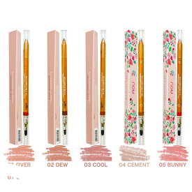 【送料無料】aou ブレンディングリップペンシル(全6色) 韓国メイク 韓国コスメ ペンシルタイプ 口紅 リップライナー りっぷ AOU