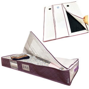 【最大20%OFFクーポン】着物収納ケース 炭入り 折り畳み 底板付 プラス 着物収納袋 3枚組 便利 着物収納 セット 通気性の良い 厚手 不織布製 着付け師考案 こだわりいっぱい 大きく開くファス