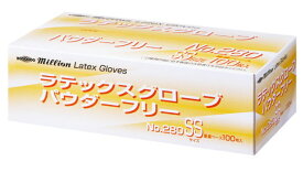 共和　ミリオン ラテックスグローブ No.280　パウダーフリー　SSサイズ　LH-N652-SS　1箱（100枚入）（使い捨てグローブ）使い捨て手袋 食品 医療　病院　使い捨て　手袋　清潔