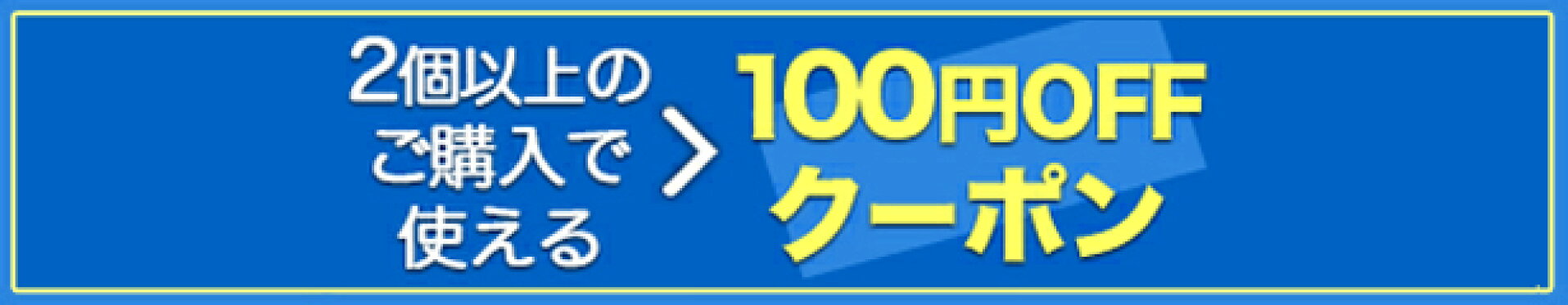 2個以上の購入で使える100円OFFクーポン