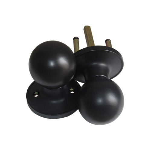 丸型の黒い空錠 高質で安価 ドアノブ 在庫有 黒 丸型 若干塗装ムラ キズあり INK-1207008H