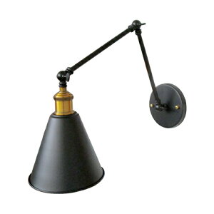 照明 可動式 壁掛け照明 壁付け ブラケットライト おしゃれ 黒 ブラック リフォーム DIY | 品番INK-1001027H