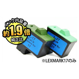 LEXMARK17+27 10N0591-J レックスマーク lexmark用 リサイクル インクカートリッジ 送料無料【インク革命】