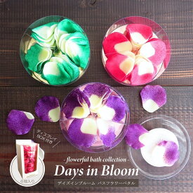 バス用品 入浴剤 デイズインブルーム BF バスフラワーペタル 6個1セット ディスプレイボックス入り バスフラワー 花びら風呂 泡風呂 アロマ フレグランス 誕生日 敬老の日 母の日 ギフト 贈り物