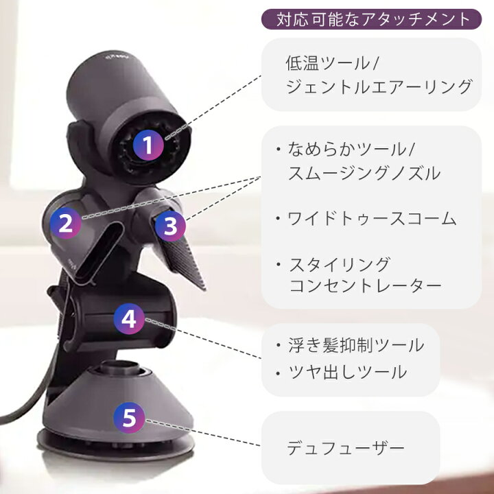 楽天市場】ダイソン ドライヤースタンド ドライヤーホルダー 