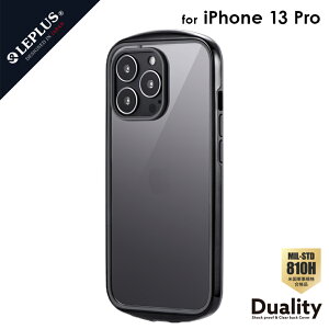 iPhone13Pro �Ή� �P�[�X �J�o�[ �w�ʃ^�C�v �ϏՌ� �n�C�u���b�h�P�[�X �uDuality�v �}�b�g ���� �N���A ���� �ʐ^ �X�e�b�J�[ �J�X�^�� �n�j�J���\�� �V���v�� �u���b�N LP-IP21PLDBK mst-33151