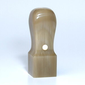 【即日発送】会社角印 法人角印 会社認印【オランダ水牛角印鑑(高級純白)】【会社角印サイズ:21mm(ミリ)】【送料無料】【あたり付】【手彫り手仕上げ】【角天丸】【即日配送】【作成当日