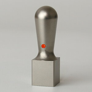 落款印 篆刻印 角印 18mm(姓名印・氏名印)【高級チタン落款印(純度99.6%)】【スワロフスキー(サン)あたり付】【角天丸】【即日発送】【送料無料】【手彫り手仕上げ印鑑】【印面18x18mm(ミリ)