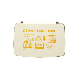 eric�f�U�C�i�[�Y�X�^���v��ESTAMP PAD �S�[���h�mGOLD�n[SANBY�ESPE-G22]�E�p�b�h�T�C�Y90×55mm�E�{�̃T�C�Y111×78×16mm