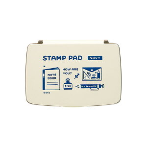 eric�f�U�C�i�[�Y�X�^���v��ESTAMP PAD �l�C�r�[�mNAVY�n[SANBY�ESPE-N22]�E�p�b�h�T�C�Y90×55mm�E�{�̃T�C�Y111×78×16mm
