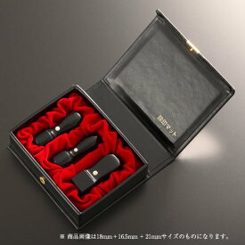 【送料無料】法人印鑑 ハンディ黒水牛ラグゼセット | 代表者印(丸天丸21mm):銀行印(丸天丸21mm):角印(角天丸24mm):ハンディケース（3本用） 法人用 社判 社印 判子 いんかん はんこ ハンコ 会社設立 仕事 登記 開業 起業