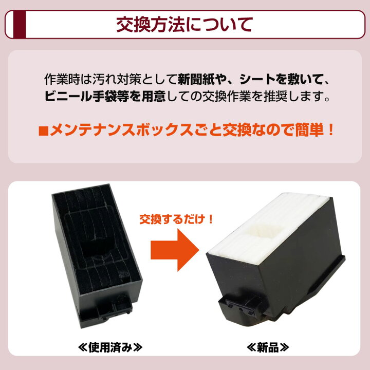 楽天市場】廃インク吸収パッド エプソン XP700 メンテナンスボックス 