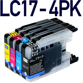 LC17-4PK〔ブラザープリンター対応〕対応 互換インクカートリッジ 4色パック