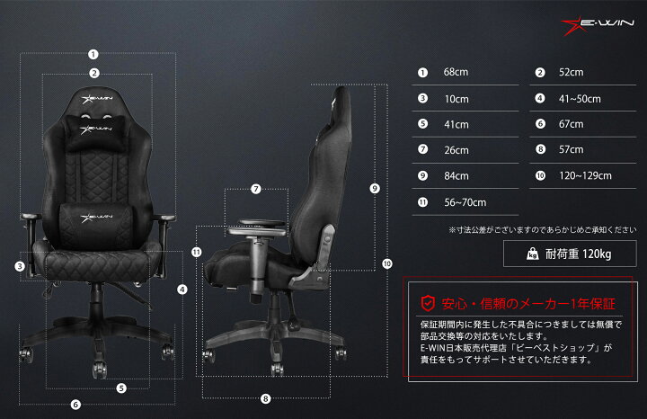 楽天市場】【5％OFFセール！】ゲーミングチェア 前傾機能 幅広座面 
