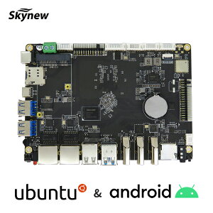 【メーカー保証1年】 シングルボードコンピュータ マザーボード Rockchip RK3399 プロセッサ搭載 4GB LPDDR4 / 64GB eMMC / Ubuntu18.04初期搭載 / Android7.1 Wi-Fiアンテナ 電源アダプタ OSインストール用ケー
