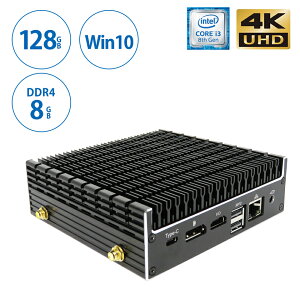 【本日P2倍!なんと3000円OFFクーポン使える!2/16 9:59まで】【保証1年】パソコン 新品 ミニパソコン 静音 【Skynew S3】 小型パソコン 新品 ファンレス Intel i3 8145U/8GB/128GB/DPポート HDMI 4K対応 デスクトップパソコン 在宅勤務 テレワーク