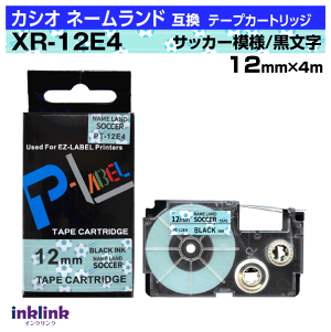 �J�V�I �l�[�������h�p �݊��e�[�v�J�[�g���b�W XR-12E4 12mm���k���Ȃ܂��e�[�v�l�T�b�J�[�{�[���͗l�n ������ �u���[ �u���b�N ��