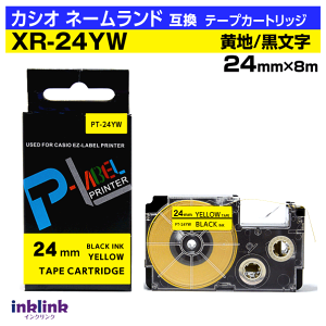 �J�V�I �l�[�������h�p �݊��e�[�v�J�[�g���b�W XR-24YW 24mm�� ���n ������ �C�G���[ �u���b�N