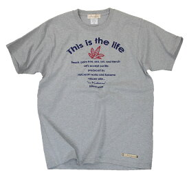 メンズTシャツ　This is the life　アメカジ ロゴ カジュアル　ハワイリゾート　おしゃれブランド