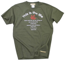 メンズTシャツ　This is the life　アメカジ ロゴ