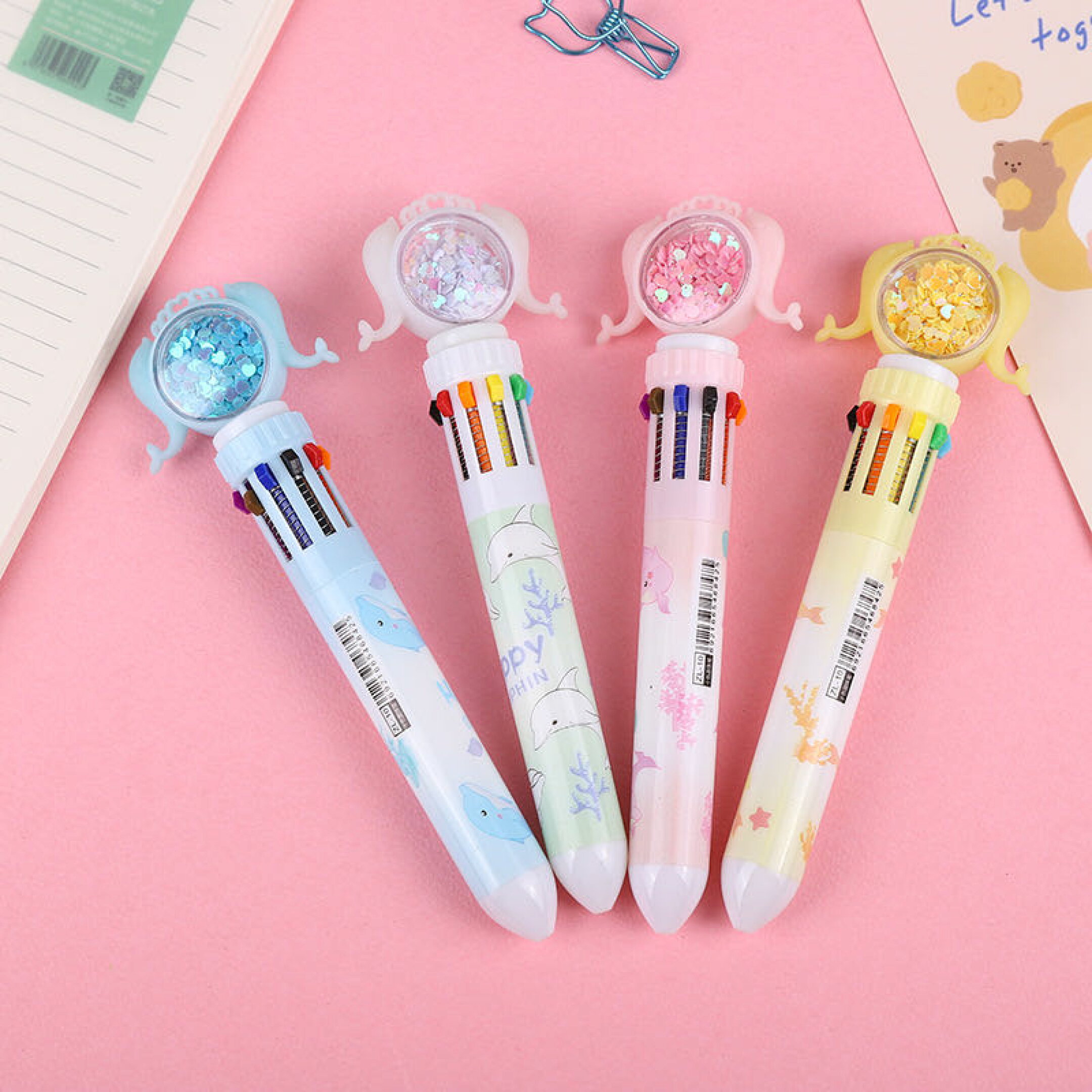 多機能ペン ボールペン＆シャーペン 10色 可愛い ギフト