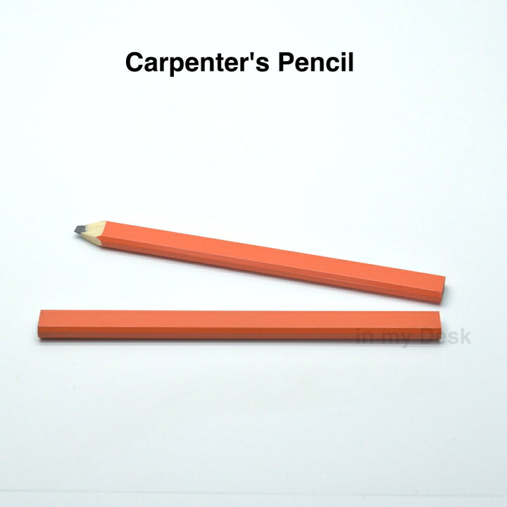 楽天市場 アメリカ直輸入 Carpenter Pencil カーペンターペンシル 鉛筆 Made In Usa Wood Case Pencil 大工道具 Diy 墨出し メール便発送 In My Desk