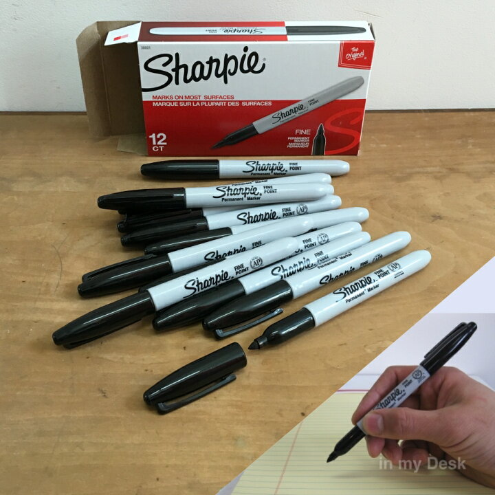 楽天市場 アメリカ直輸入 Sharpie Dozen シャーピー 油性サインペン １ダース 12本 細字 アメリカの サインペン マーカー 油性マーカー ブラック インク Sharpie Fine Point Marker Black Ink メール便発送 In My Desk
