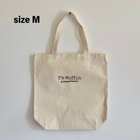 【 Y's Muffin オリジナル トートバッグ size M 】 12oz 厚手 キャンバス Mサイズ エコバッグ マイバッグ