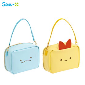 サンエックス すみっコぐらし もしもすみっコが進化したら？ おでかけすみっコ とかげ えびふらいのしっぽ AB30201 AB30202 すみコレ バッグ カバン 鞄 収納 ポーチ てのりぬいぐるみ PVC 透明 フェイス コレクション キャラクター