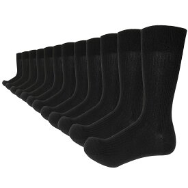 メンズ ソックス 12足組セット 25-27CM (あす楽) ( リブクルー丈ソックス 靴下 メンズ 抗菌防臭 靴下 ビジネス 通勤 通学 出張 まとめ買い 大きいサイズ 対応 靴下 )
