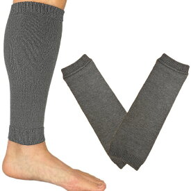 メンズ レッグウォーマー ゆったり3足セット 吸湿発熱 あったか バイク ゴルフ スポーツ ビジネス カジュアル アウトドア 登山 ブラック　ダークグレー