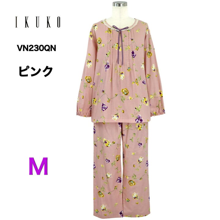 楽天市場】IKUKO イクコ ダブルガーゼ パジャマ 花柄プリント 二重 