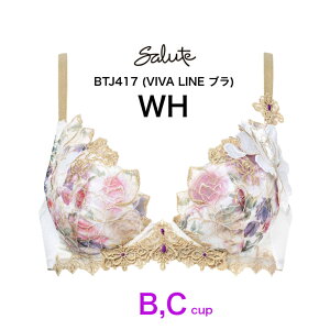 ���R�[�� wacoal �T���[�g salute BTJ417 17�O���[�v �u���W���[ 3/4�J�b�v �r�o���C���u�� VIVALINE B�J�b�v C�J�b�v �J��