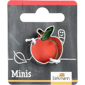 【BIRKMANN/ビルクマン】ミニクッキー型（リンゴ、アップル型・2.5×2.2cm）