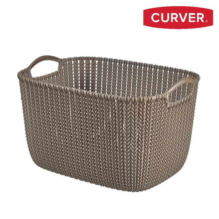 楽天市場 ニット調洗濯かご19l ブラウン Cv Curver 収納 ランドリーバスケット ランドリー収納 ランドリーバッグ 洗濯カゴ ランドリーボックス 脱衣かご 洗濯かご おしゃれ収納 洗面所 脱衣場 収納 洗濯物入れ サニタリー イノセント楽天市場店