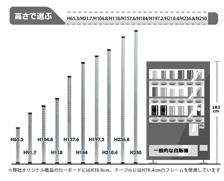 楽天市場】メタルシステム 幅97.7x高さ197.2x奥行40.0(cm) 6段 メタルシステム 幅97.7×奥行40×高さ197.2cm 6段