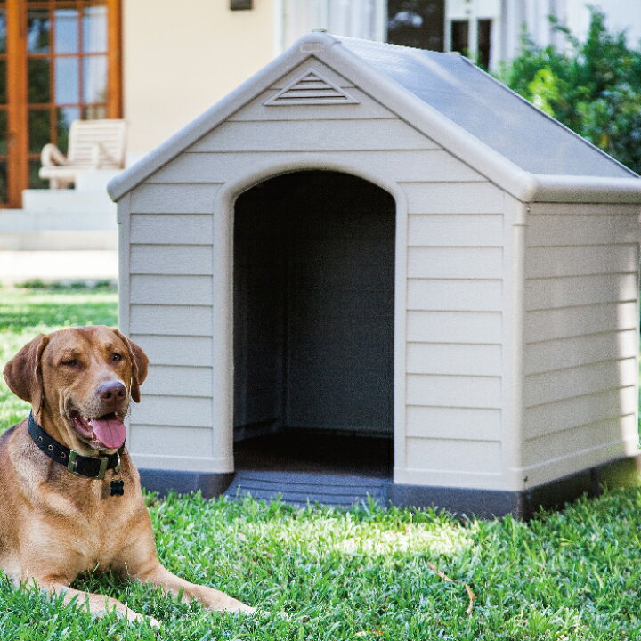 楽天市場 犬小屋 Keter 屋外 ドッグハウス 大型犬 中型犬 小型犬 犬舎 イノセント楽天市場店