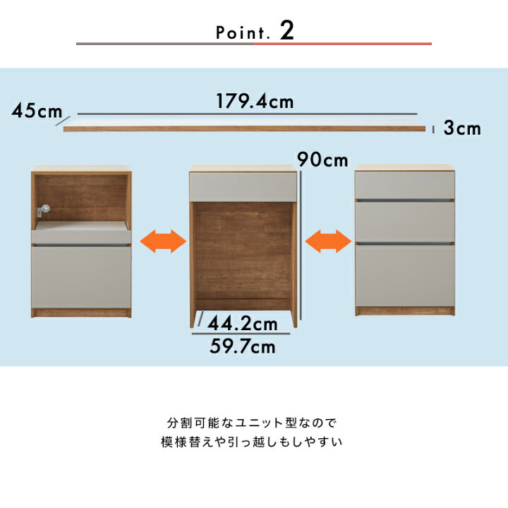 楽天市場】9%OFFクーポン対象○4月22日0:00〜【大川家具】カウンター 