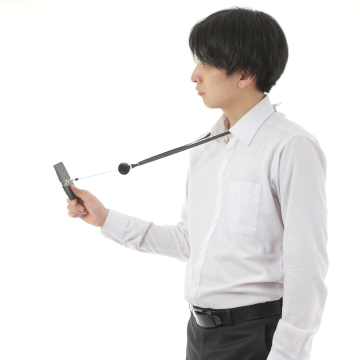楽天市場 Idカードホルダー リールクリップ式ストラップ ネックストラップ 首から伸びて 伸縮 自在 社員証 名刺 クレジット 入退出用 ビジネス系 互換性 リールストラップのみ イノベーションファクトリー２４７