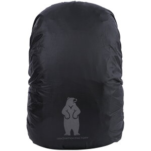 【動物絵柄の反射板付き★高評価4.0】INNOVATIONFACTORY 登山家監修 ザックカバー リュックカバー レインカバー 防水 雨 軽量 リュック防水カバー リュック 完全防水 耐水圧 3000mm 30l 40l 50l60l 雨カ