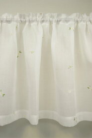 【オーダーカフェカーテン】L0123 幅30〜140cmx丈30〜50cm