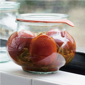 WECK DECO SHAPE ガラスキャニスター ウェック 500ml (WE-901) フタ Mサイズ (本体のみ) 保存容器