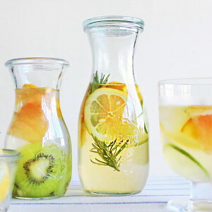 WECK JUICE JAR �K���X�L���j�X�^�[ �E�F�b�N 500ml �iWE-764�j �t�^ S�T�C�Y �i�{�̂̂݁j �ۑ��e��