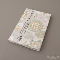 【限定販売】御朱印帳 松葉桜 京都 西陣織 金襴 プラチナライン 織物 和紙 おしゃれ ギフト お参り 御朱…