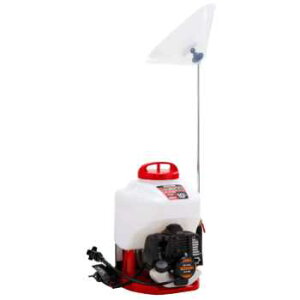 工進 エンジン式 小型背負い式動噴 ES-10CDX ガーデンスプレーヤー2サイクル 混合 背引き スタート カスケード ポンプ 消毒 防除 除草 縦型2頭口噴口 カバー付き 泡状除草噴口