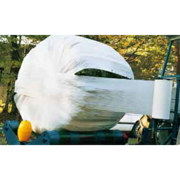 楽天市場】ベールストレッチ 750mm×1200m 1本 白 国産 農業資材 梱包 