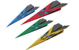 紙飛行機専用紙　ハイタカソニック　4枚入り　選べる4色
