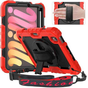 Timecity iPad Mini6 �P�[�X 8.3�C���` (2021���f��) �X�|�[�c�������� ���[�U�[�ׂ̈� �ϏՌ� iPad Mini ��6���� �P�[�X �O�w�ی� ��� �ی�t�B�����t�� 360�x��]�X�^���h �y�����[ ���R �n���h�V